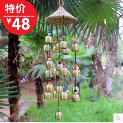 草帽铜风铃丽江东巴特色民族工艺品