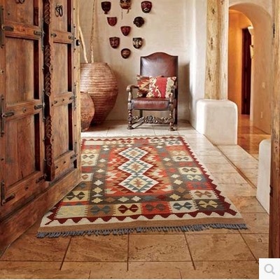 民族风复古几何北欧现代宜家地毯