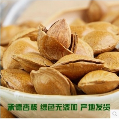 农家特产手剥开口杏核坚果零食天然野生带壳杏仁500g