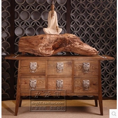 玄关柜装饰柜后现代民族风中国风储物柜