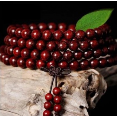 印度 小叶紫檀 佛珠饰品2.0木檀香手串108颗老料情侣手链