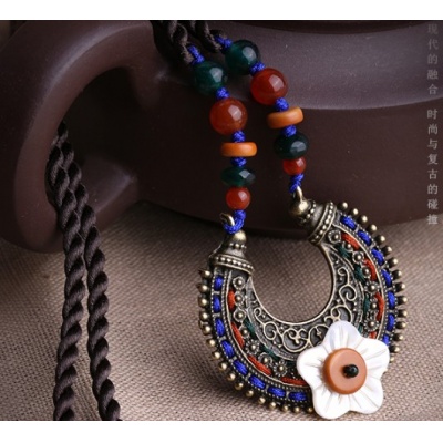 民族风复古短款项链装饰金属配饰夏