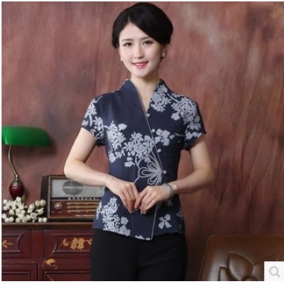 中国风唐装 改良妈妈装旗袍上衣