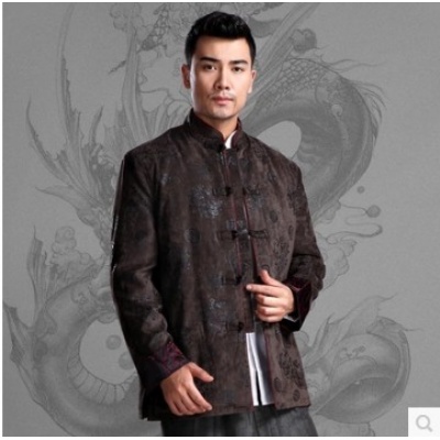 唐装长袖棉袄中式桃皮绒中国风民族