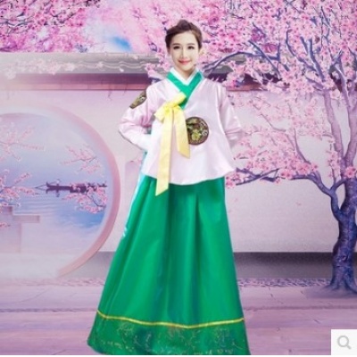 传统韩服女朝鲜族服装 少数民族舞蹈演出服