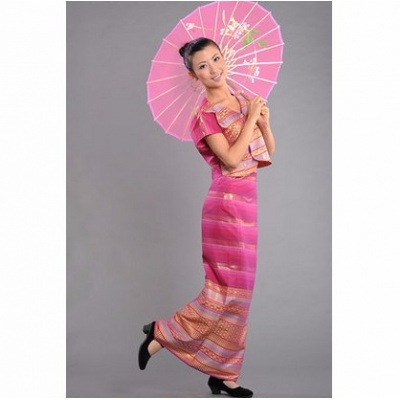 傣族服装 云南少数民族 葫芦丝表演 泼水节服饰