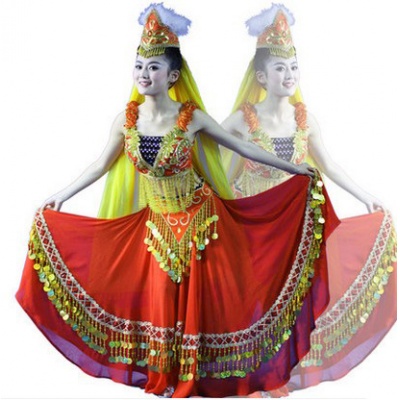 新疆维吾尔族舞蹈演出服