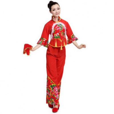 好日子秧歌舞蹈演出服装 秧歌服