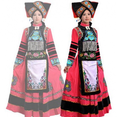 彝族盛装 民族歌曲舞蹈表演服装