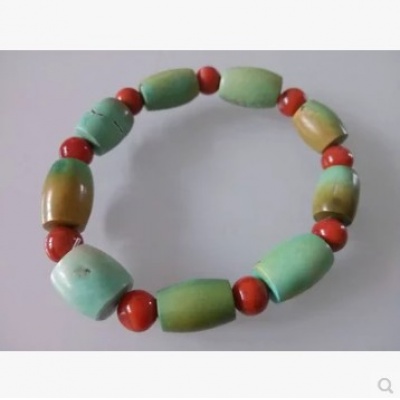 绿松石手串10mm 高瓷原矿 纯天然无优化 男女时尚饰品