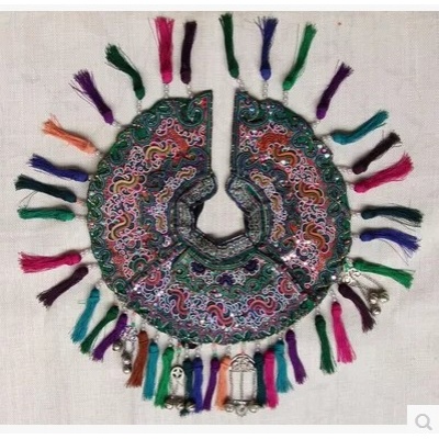 贵州苗族特色纯手工老绣披肩民族特色绣花披肩x-45