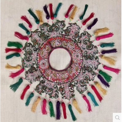 贵州苗族特色纯手工老绣披肩民族绣花披肩x-28