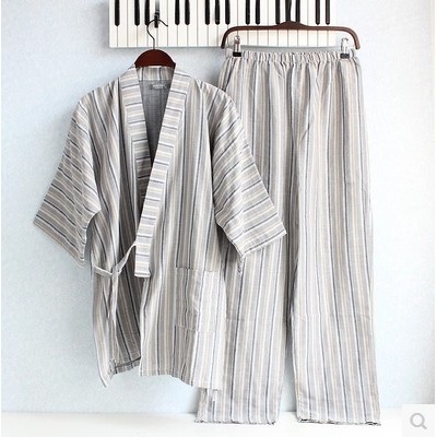 纯棉双层纱布家居服睡衣外贸全棉套装