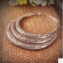 手工苗族苗银小动物新年礼物项圈