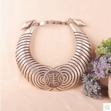 民族风爆款特色手工苗族苗银华丽新年礼物福气项圈