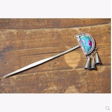 手工苗银苗绣喇叭流苏民族风发簪