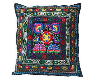 Minority Embroidered Linen Cushion Cover