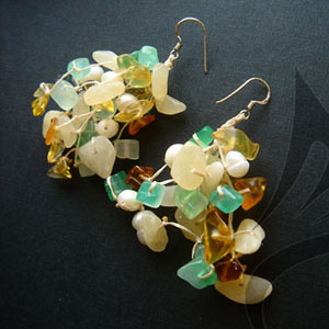 最流行时尚耳环、手镯
