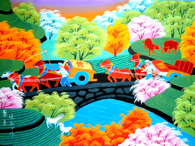 商机在线 - 民间艺术。民俗画。农民画。百花园