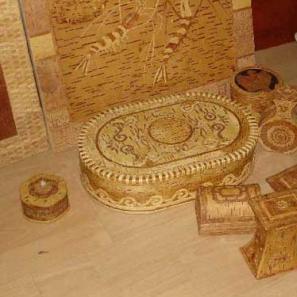 桦树皮工艺品——