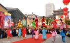 陕西民俗“背芯子”演出