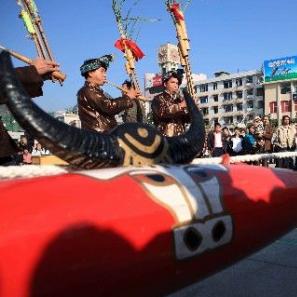 民族体育运动：苗族赛拉鼓