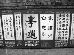 书屋与孝文化双开并蒂